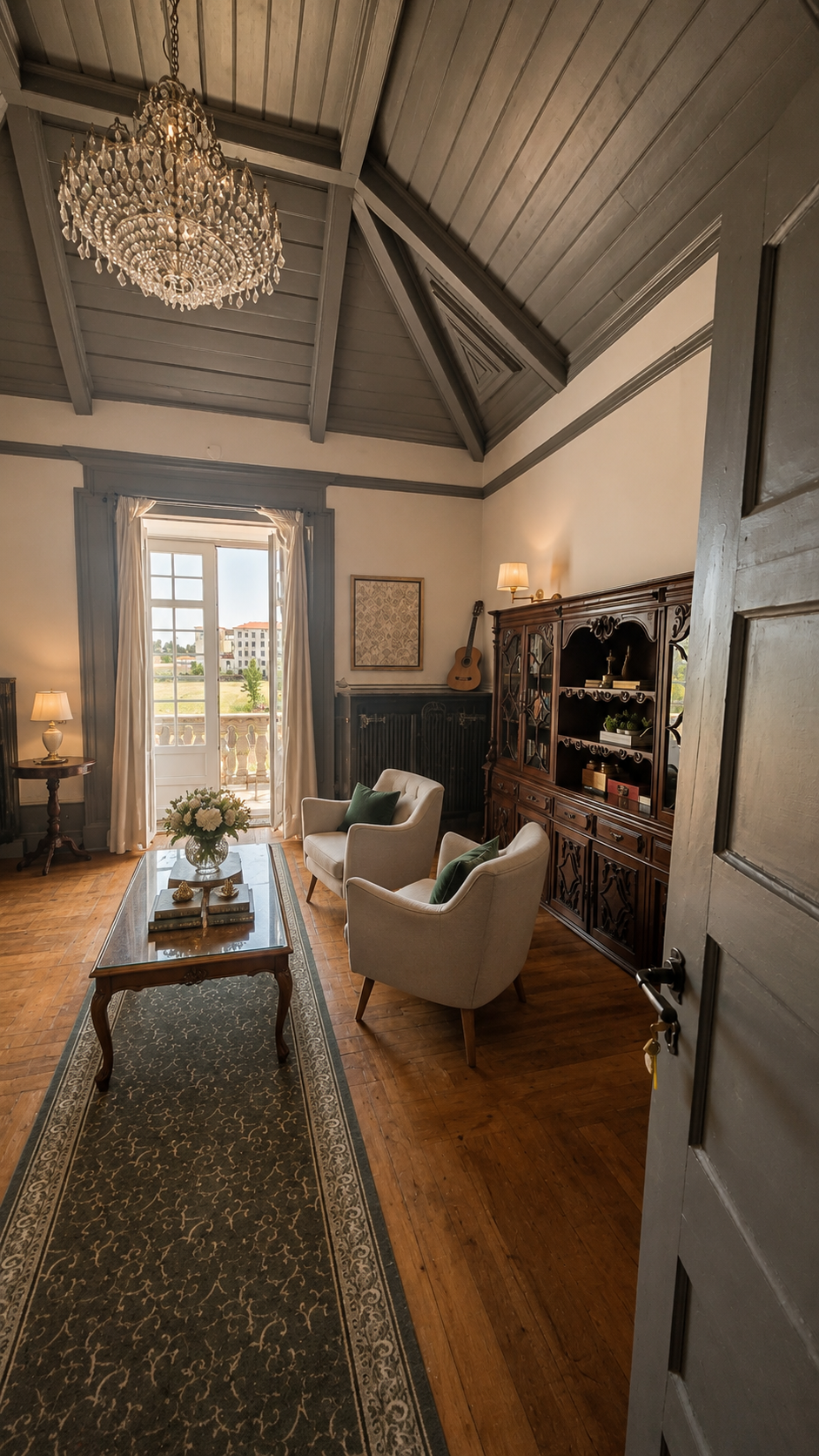 Elegant sitting room at Solar de Alcains